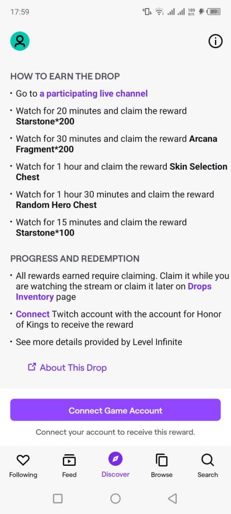 twitch drop hok x ewc 2024