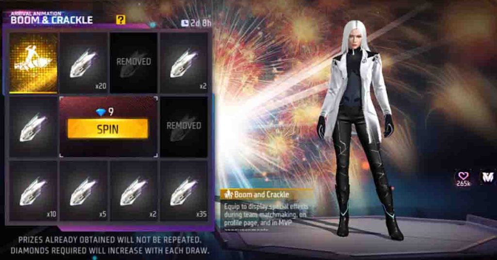 Emote Kembang Api Mythic Free Fire 1